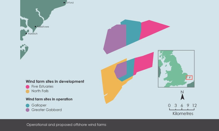 C&rsquo;est EDF power solutions  UK et Ireland qui rachète la part de RWE du parc éolien offshore britannique Five Estuaries