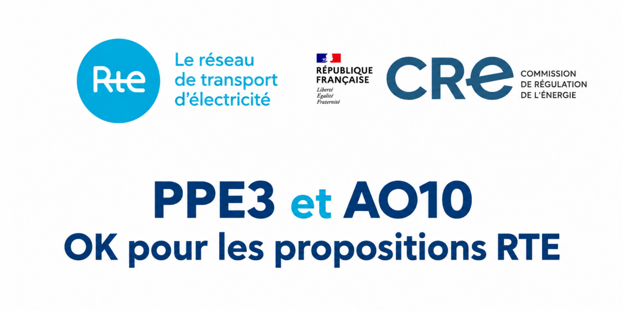 La CRE approuve la procédure et la convention de raccordement des installations d&rsquo;éoliennes en mer de l&rsquo;AO 10 au réseau de RTE